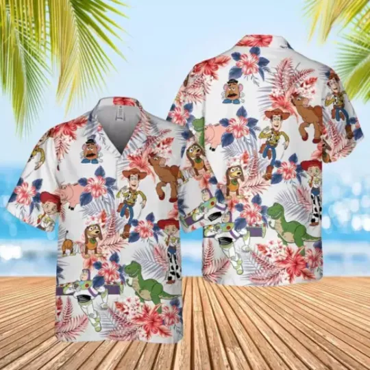 Woody and Friends Toy Story Hawaiian Shirt, Disney Hawaiian Shirt