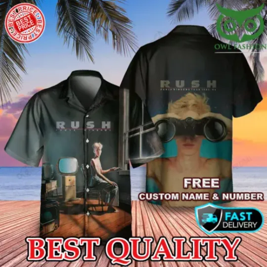Rush Rock Band Power Windows Hawaiian Shirt, Music Lovers Gift