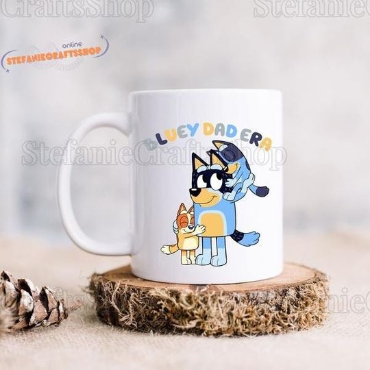 BlueyDad Dad Era Mug, BlueyDad Dad Mug, BlueyDad Mug, BlueyDad Bandit Dad Era