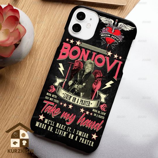Bon Jovi 2024 Phone Case, Bon Jovi Phone Cover, Bon Jovi Iphone Phone Case, Bon Jovi Concert Phone Accessorie, For iPhone 15 14 13 12 11 Pro Max