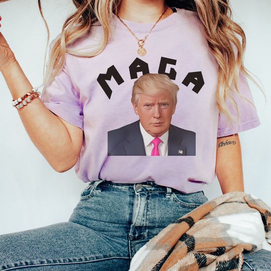 MAGA- Donald Trump Shirt-Proud Republican Cotton T-Shirt - Loose Fit, Comfortable Short Sleeve Tee