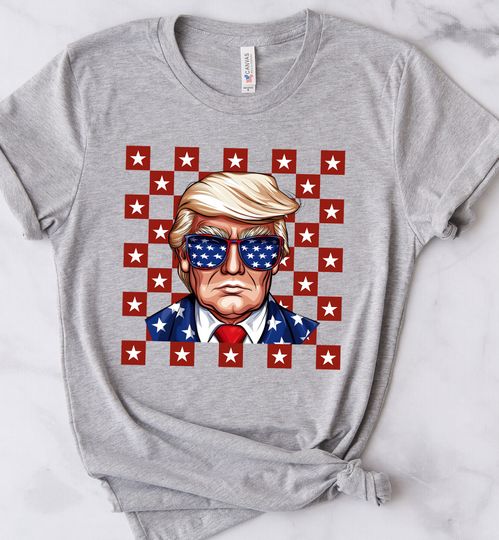 Donald Trump Shirts, Republican Gift Shirts, Trump President Cotton T-Shirt - Loose Fit, Comfortable Short Sleeve Tee