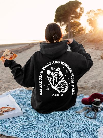 You Are Fearfully And Wonderfully Made Hoodie, Comfortable Short Sleeve Sports Hoodie for Men, Women, Kids - Trending Street Fashion