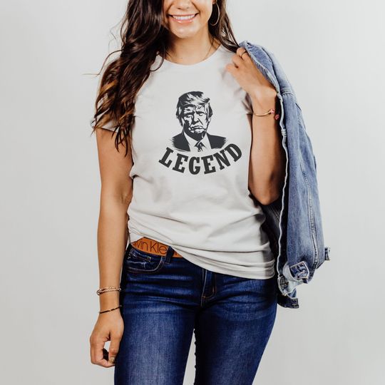 Trump Shirt Trump Legend Shirt 2024 Election Tee Save America Cotton T-Shirt - Loose Fit, Comfortable Short Sleeve Tee