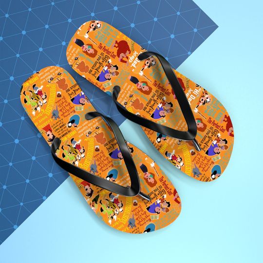 Disney Goofy Movie Inspired Summer Flip Flops Shoes Womens Mens Disneyland