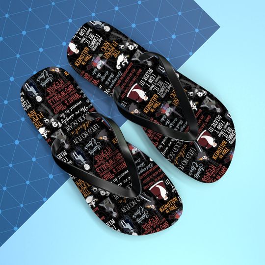 Nightmare Before Christmas Inspired Summer Flip Flops Shoes Womens Mens Disneyland