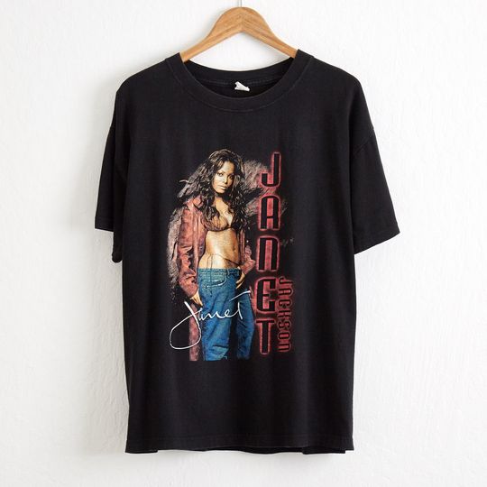 VTG 1990s Janet Jackson Concert Tour T Shirt Availabale All Size, Short Sleeve Janet Jackson Casual Tee