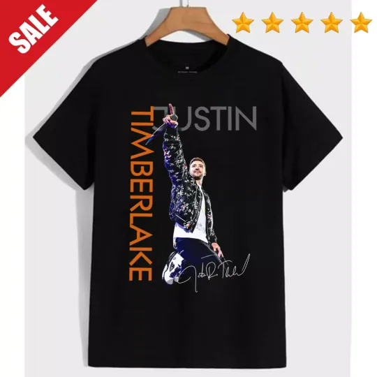 Discover New Popular justin timberlake Unisex All Size Shirt, Short Sleeve Cotton T-shirt, Concert Outfit, Music Lover Gift Idea