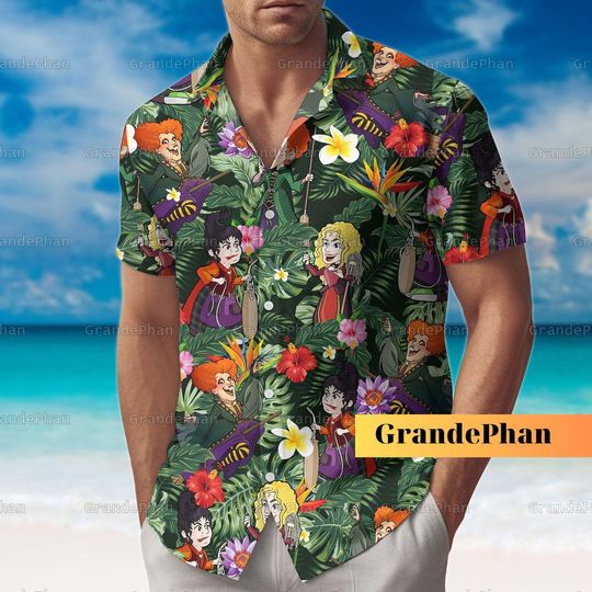 Hocus Pocus Shirt, Hocus Pocus Hawaiian Shirt, Halloween Summer Shirt,  Bachelor Party Shirt For Men Women