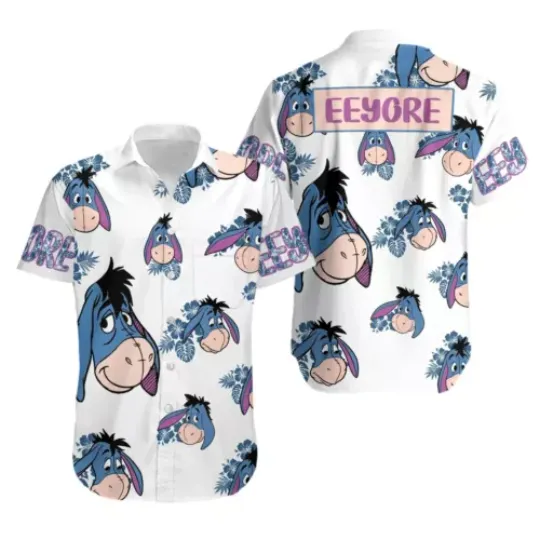 Eeyore Hawaiian Shirt, Eeyore Beach Summer Shirt, Funny Eeyore Shirt