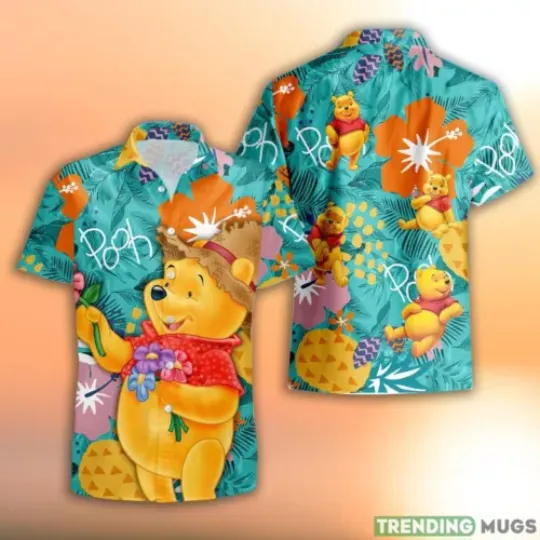 Funny Winnie The Pooh Hawaiian Shirt, Disney Winnie The Pooh Beach Summer Shirt