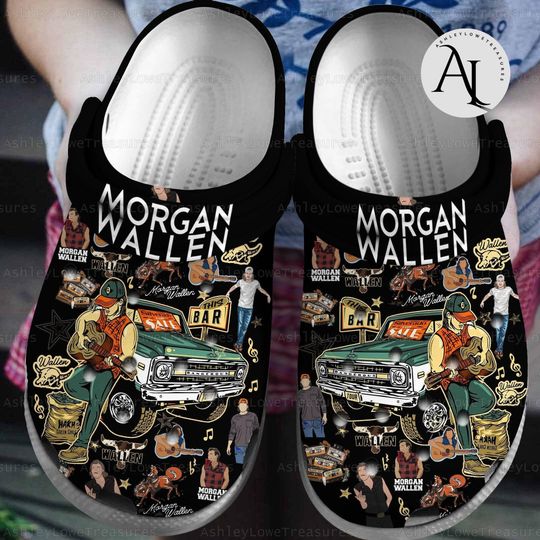 Wallen Western Clogs , Wallen Western Sandals, Wallen Western Summer Shoes, Wallen Western Tour 2024 Shoes, Wallen Western Casual Shoes