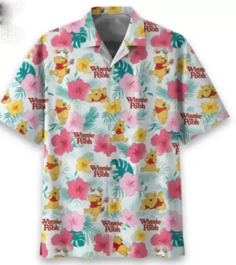 Winnie The Pooh Hawaiian Shirt Summer Tropical Short Sleeve