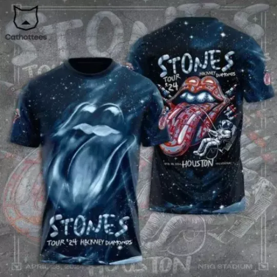 The Rolling Stones Hackney Diamonds Tour 2024 Polyester Shirt, Rolling Stones Tour 2024 Shirt, Hackney Diamonds Band, Tour 2024 Shirt, Gifs For Fan