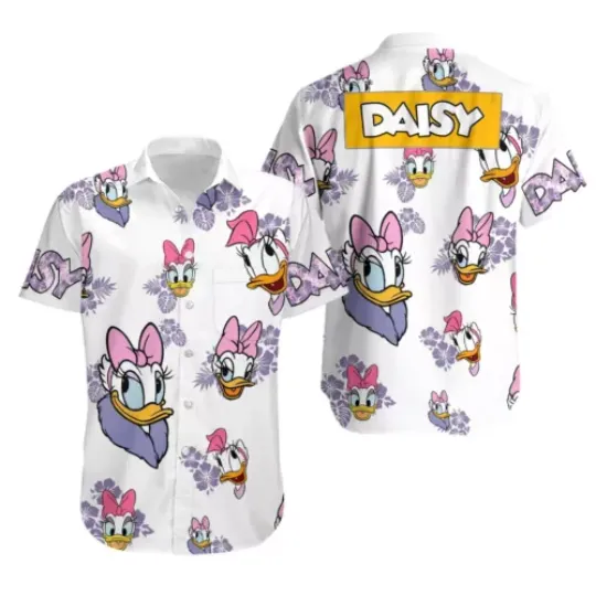 Daisy Duck Hawaiian Shirt, Daisy Duck Beach Summer Shirt, Funny Daisy Duck Shirt, Comfortable Short Sleeves