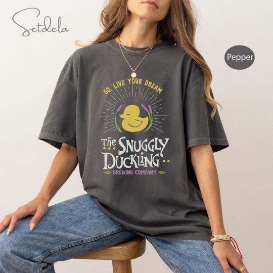 Disney Tangled Rapunzel The Snuggly Duckling Go Live Your Dream Cotton T-shirt, WDW Trip Unisex T-shirt Family Birthday Gift