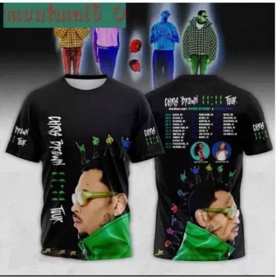 Chris Brown 1111 Tour 2024 Shirt, Chris Brown Fan, Comfortable Short Sleeves