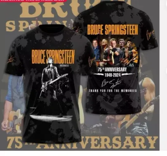 Bruce Springsteen & E Street Band World Tour 2024 T-Shirt, Comfortable Short Sleeves