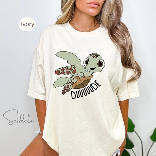 Disney Pixar Finding Nemo Squirt Lil Dude Cotton T-shirt, Disney Finding Nemo Shirt, Disney Shirt, Magic Kingdom