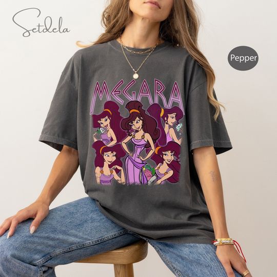 Megara Shirt Funny Cotton T-shirt, Hercules Wife Tees, Vintage Graphic T-shirt Family 2024 Trip Gifts, Disney Hercules, The Magic Kingdom Shirt