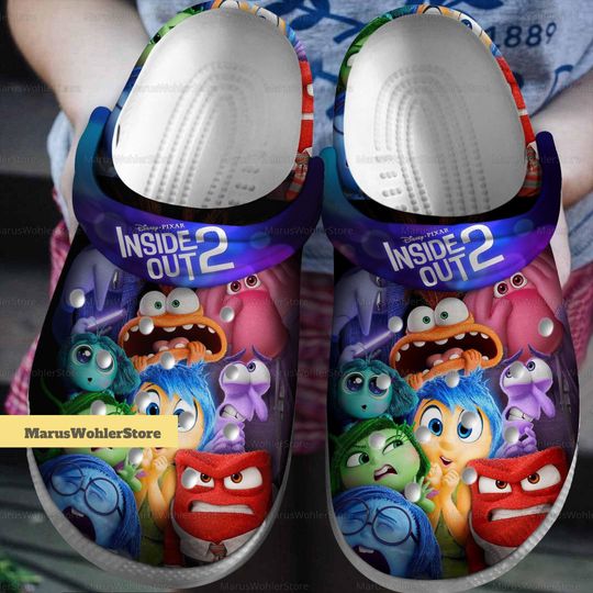 Inside Out 2 Shoes, Disney Inside Out Summer Shoes, Inside Out Pixar Sandal