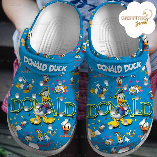 Donald Duck Shoes, Donald Sandals, Disney Donald Shoes, Donald Summer Shoes