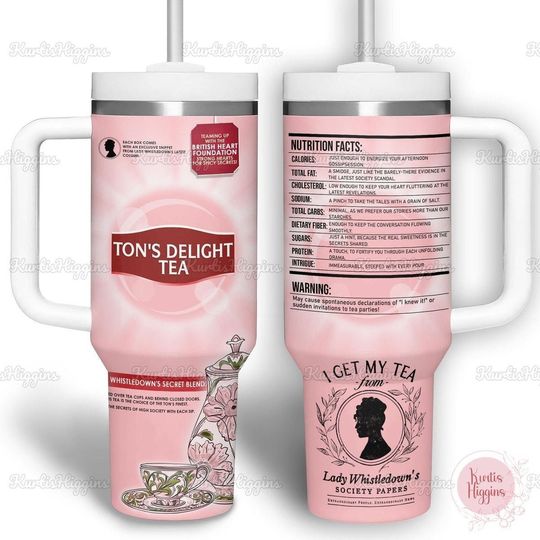 Lady Whistledow Society Paper Tumbler, Bridgerton Tumbler 40oz, Spill The Tea Coffee Tumbler, Daphne Bridgerton Stainless Tumbler