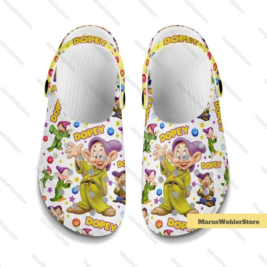 Disney Dopey Shoes, Seven Dwarfs Dopey Sandals, Snow White Girl Shoes