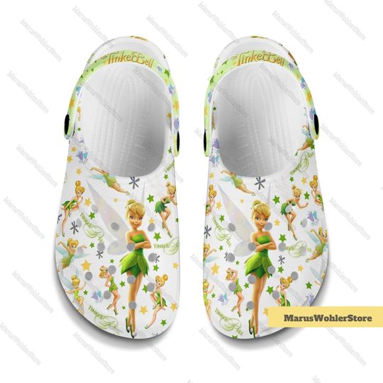 Disney Tinkerbell Shoes, Tinkerbell Women Shoes, Tinkerbell Pixie Dust Sandals
