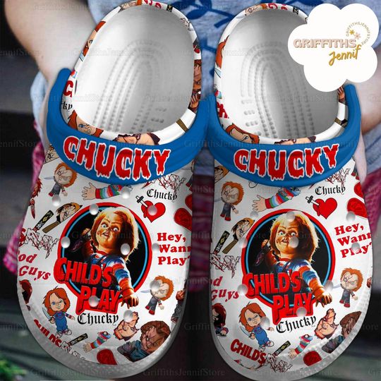 Chucky Shoes, Chucky Sandals, Horror Chucky Shoes, Chucky Summer Shoes