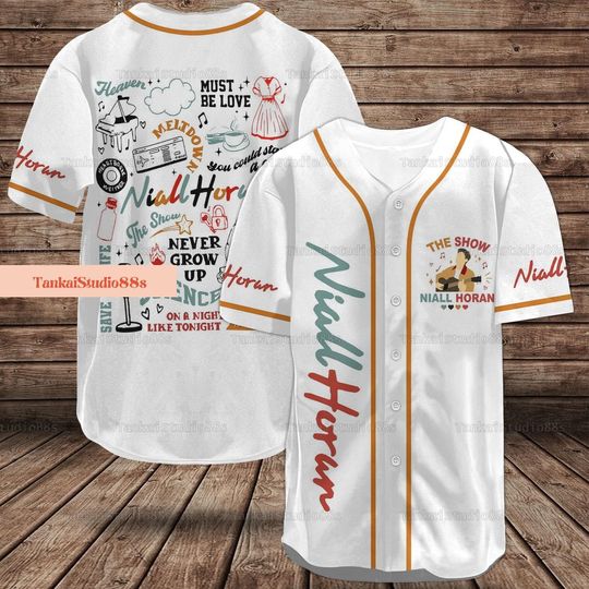Niall Horan The Show Tracklist Jersey, The Show 2024 Tour Jersey, Musician Short Sleeve Button Shirt For Unsex, Music Lover Gift