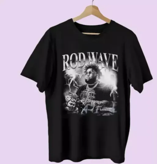 Rod Wave Cotton Gift For Fans Unisex All Size Shirt, Comfortable Short Sleeves