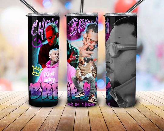 Chris B 1111 Tour 2024 Tumbler , Chris Brown Fan 20oz Skinny Tumbler, Chris Brown 2024 Concert, Chris Brown Tumbler With Lid And Straw