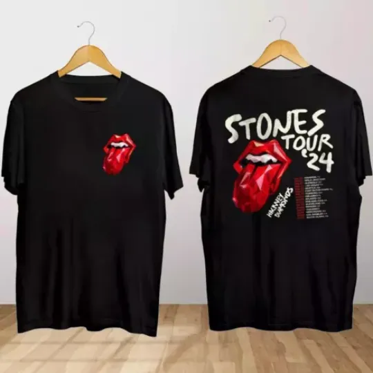 The Rolling Stones Hackney Diamonds Tour 2024 T Shirt , gift fans, Comfortable Short Sleeves
