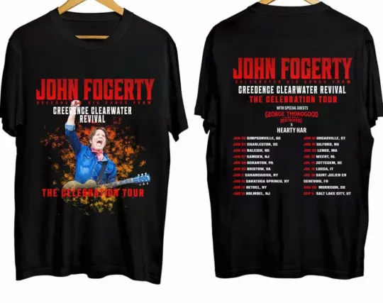 John Fogerty Thhe Celebrationn Tour 2024Tshirt, Comfortable Short Sleeves