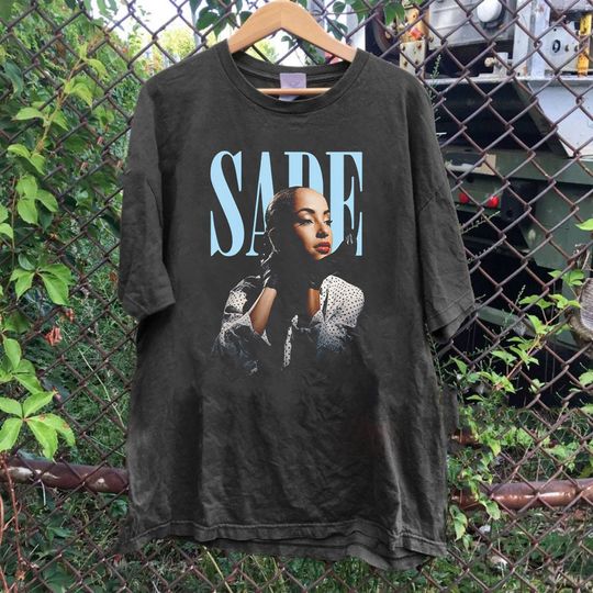 Discover Sade  Cotton Casual T-Shirt, Sade Love album t shirt, Sade Tour Crewneck Tshirt, Sade Concert Shirt, Gifts for Men Women Unisex Tee