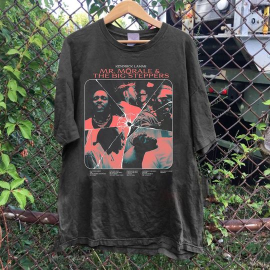 Kendrick Lamar Vintage Cotton Casual Tshirt, Kendrick Lamar Mr. Morale & The Big Steppers Tee, Merch Tour Hip Hop Rap Tee, Gifts for Men Women Unisex Tee