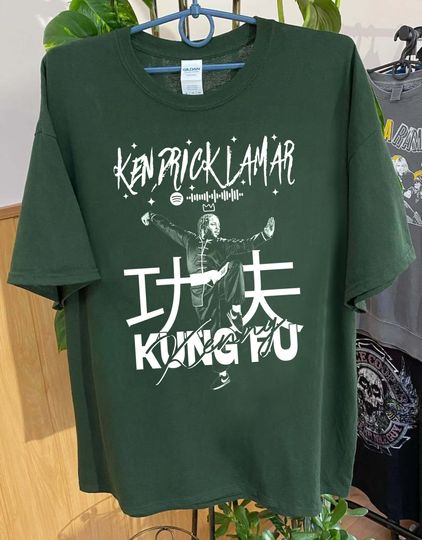 Kendrick Lamar Kung Fu Cotton Casual Tshirt, Kendrick Lamar Concert Shirt, Merch Tour Hip Hop Rap Tee,Gifts for Men Women Unisex Tee