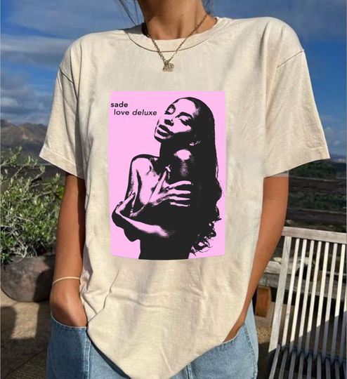 Sade Love Deluxe Album Cotton T-Shirt, Sade Love album t shirt, Sade shirt, Retro Sade Fan T-shirt Gift for men women unisex tshirt