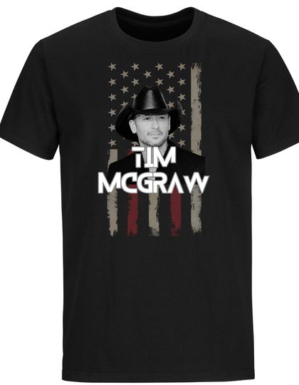Tim McGraw Trendy Tshirt, Cotton T-Shirt, Casual Short Sleeve Tee, Trending Fashion