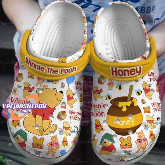 Winnie The Pooh Clogs, Pooh Shoes, Disney Pooh Shoes