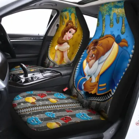 We Are Never Too Old For Beauty And The Beast Gift For Fans Car Seat Covers, Disney Car Seat Covers, Car Seat Protector, Car Seat Cover, Car Cover, Disney Car