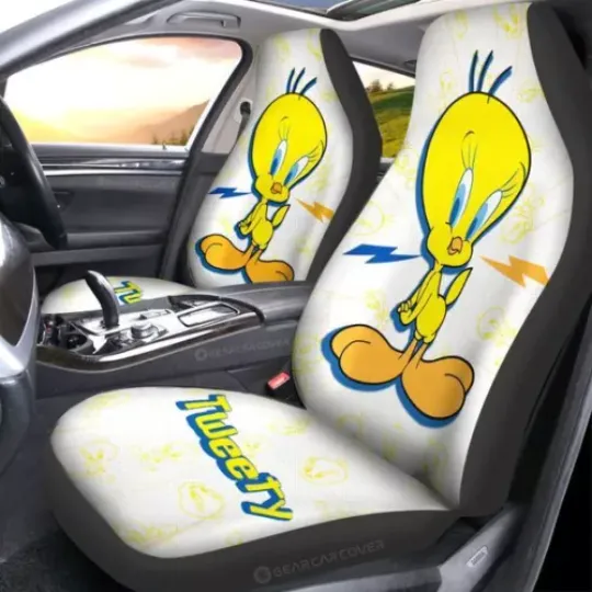 Tweety Bird Lovers Gift For Fans Car Seat Covers, Disney Car Seat Covers, Car Seat Protector, Car Seat Cover, Car Cover, Disney Car