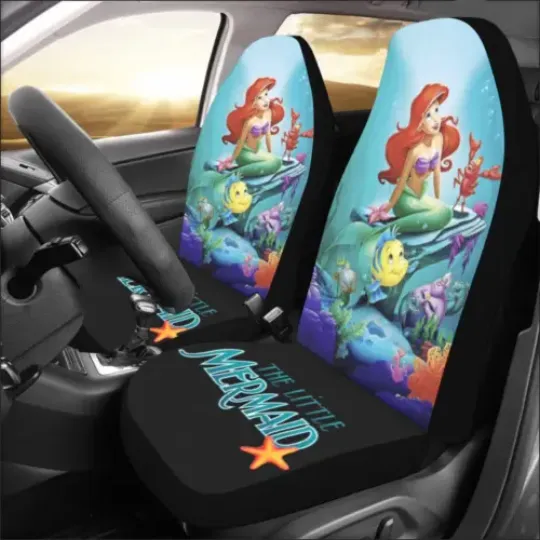 Discover The Little Mermaid Ariel Princess In The Ocean Car Seat Covers, Disney Car Seat Covers, Car Seat Protector, Car Seat Cover, Car Cover, Disney Car