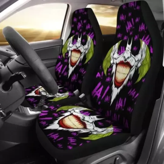 Joker Voice Ha Ha Ha Horror Movie Fans Joker Horror Smile Car Seat Covers, Disney Car Seat Covers, Car Seat Protector, Car Seat Cover, Car Cover, Disney Car