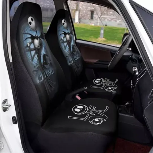 Love Jack Skellington The Nightmare Before Christmas Car Seat Covers, Disney Car Seat Covers, Car Seat Protector, Car Seat Cover, Car Cover, Disney Car