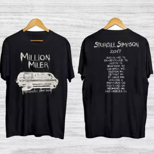New Rare Sturgill Simpson Tour Gift Unisex 2 sides Shirt | Cotton Summer Casual 2-Tee | Multi-Size Available | Music Fan Gifts