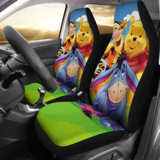 Pooh Eeyore Piglet Winnie The Pooh Friends Car Seat Covers, Disney Car Seat Covers, Car Seat Protector, Car Seat Cover, Car Cover, Disney Car