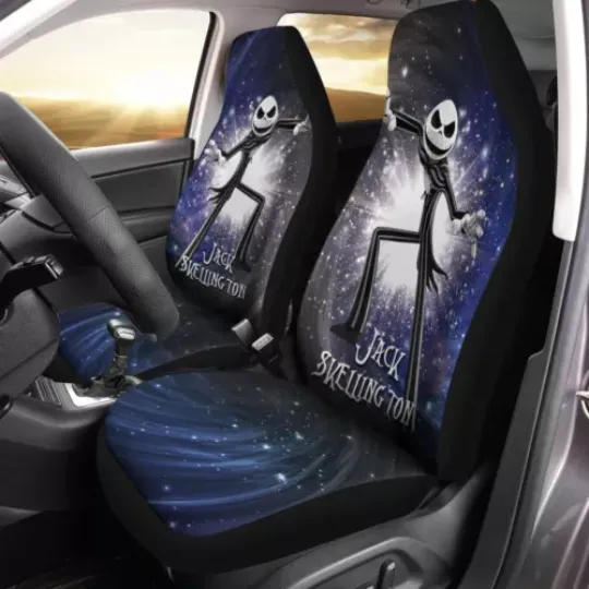 Funny Jack Skellington Nightmare Before Xmas Galaxy Magic Car Seat Covers