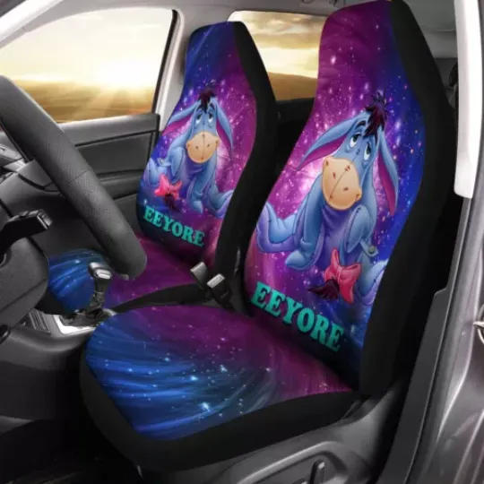 Winnie The Pooh Movie Sad Eeyore Donkey Galaxy Magic Car Seat Covers, Disney Car Seat Covers, Car Seat Protector, Car Seat Cover, Car Cover